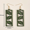 Iron Wood Dangle Earrings for Women WG1FD12-01-2