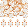 Shell Pearl Round Charms PALLOY-AB00020-1