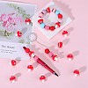 20Pcs Mushroom Silicone Focal Beads JX901D-4