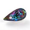 Embossed Glass Rhinestone Pendants GLAA-J101-06A-001VO-4