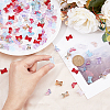 200Pcs 10 Style Transparent Spray Painted Glass Beads GLAA-FH0001-70-3