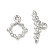 Hanmmered Brass Toggle Clasps KK-CBA42CA-01B-P-2