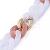Handmade CCB Plastic Curb Chains AJEW-JB00680-01-3