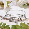 DIY Adjustable Brass Expandable Bangle Making DIY-PH0026-21-7