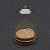 Glass Dome Cloche Cover X-AJEW-P043-S-1