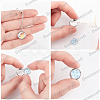 24Pcs 3 Styles Brass Pendant Cabochon Settings KK-BBC0028-71-6
