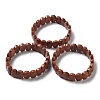 Synthetic Goldstone Beaded Stretch Bracelet G-E010-01-09-2