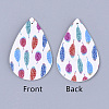 PU Leather Big Pendants FIND-S311-009A-1