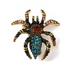 Holloween Spider Alloy Rhinestone Brooches JEWB-S023-02D-1