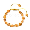 Natural Tourmaline & Brass Beads Braided Bead Bracelets BJEW-JB13938-3