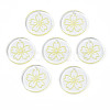 Transparent Resin Pendants RESI-N030-004E-1