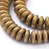 Electroplate Non-magnetic Synthetic Hematite Heishi Beads Strands G-M007-20B-3