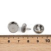 304 Stainless Steel Butterfly Clutches Pin Backs STAS-P262-03P-03-3