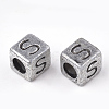 Plated Acrylic Beads PB43C9308B-M-2