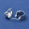 Sterling Silver Plain Thick Hoop Earrings for Women EJEW-D106-03S-3