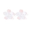 Flower Acrylic Bead Caps SACR-T017-51B-3