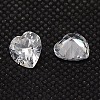 10PCS Clear Grade A Heart Cubic Zirconia Pointed Back Cabochons X-ZIRC-M005-6mm-007-2