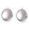 Tarnish Resistant 316 Stainless Steel Locket Pendants X-STAS-O132-02P-2