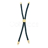 Twisted Nylon Cord Silder Bracelets DIY-B066-03G-17-1