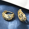 Hollow Triangle Brass Micro Pave Clear Cubic Zirconia Hoop Earring EJEW-M082-12G-4