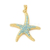 Ocean Brass & Rhinestone Pendants RB-CBA4B36-04G-01-1