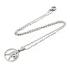 Non-Tarnish 201 Stainless Steel Pendants Necklaces LS-NJEW-S105-JN626-7-2