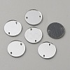 Flat Round Acrylic Mirror Sew on Rhinestone LS-FIND-WH0155-028B-1