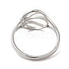 Non-Tarnish 304 Stainless Steel Hollow Basketball Adjustable Ring for Women RJEW-M149-28P-2