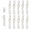 12Pcs Brass Cord Ends PALLOY-PH01846-1