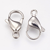 Tarnish Resistant 304 Stainless Steel Lobster Claw Clasps Hand Polished STAS-I082-14P-05-1