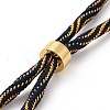 Nylon Cord Silder Bracelets LS-MAK-C003-03G-25-2