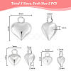 6Pcs 3 Style 925 Sterling Silver Charms STER-PH0001-84-2