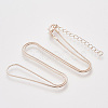 Brass Square Snake Chain Necklace Making X-MAK-T006-10A-RG-1