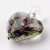 Mixed Shape Handmade Lampwork Pendants LAMP-MSMC003-23-2