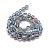 Synthetic Moonstone Beads Strands G-F143-6mm-09-2