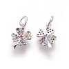Brass Micro Pave Cubic Zirconia Charms ZIRC-E161-24P-1