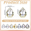 140Pcs 7 Colors Electroplate Glass Beads EGLA-HY0001-17B-2