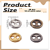 40Pcs 4 Colors Alloy Mini Buttons FIND-LP0003-85-2