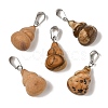 Natural Picture Jasper Pendants G-B127-03P-13-2