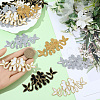 16Pcs 4 Colors Flower Polyester Iron on/Sew on Patches DIY-GF0011-68-3