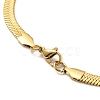 Ion Plating(IP) 304 Stainless Steel Herringbone Chain Necklace for Men Women NJEW-E076-04D-G-3