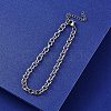 304 Stianless Steel Cable Chain Bracelet Making STAS-CJ0001-137-7