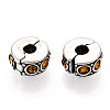 Brass Rhinestone European Clasps LS-KK-N291-01AS-09-1