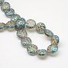 Electroplate Glass Beads Strands X-EGLA-Q063-04-2