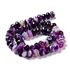 Natural Banded Agate/Striped Agate Beads Strands G-E605-A02-03D-4