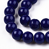 Opaque Solid Color Glass Beads Strands X-GLAA-T032-P10mm-03-3