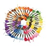 6Bundles 6 Colors Polyester Embroidery Floss OCOR-YW0001-24F-2
