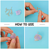 8Pcs Brass Leaf Pendants KK-CA0002-79-5