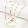 0.6MM Brass Box Chain Necklaces NJEW-G341-01G-3