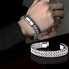 Punk Style 304 Stainless Steel Curb Chain Bracelets for Men WGFAED6-01-1